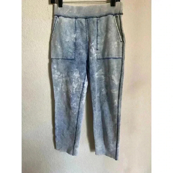 Rag & Bone Acid Wash Retro Sweatpants Pull On Cropped Exposed Seam Y2K Size XS - Picture 3 of 10